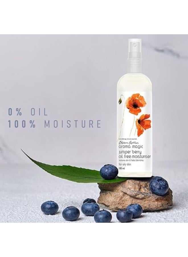 Aroma Magic Juniper Berry Oil Free Moisturiser SPF 15 | brightens, fades blemishes & heals acne| cucumber extracts, patchouli & lemon essential oils, jojoba oil| for Oily Skin - 100ml - Image 3